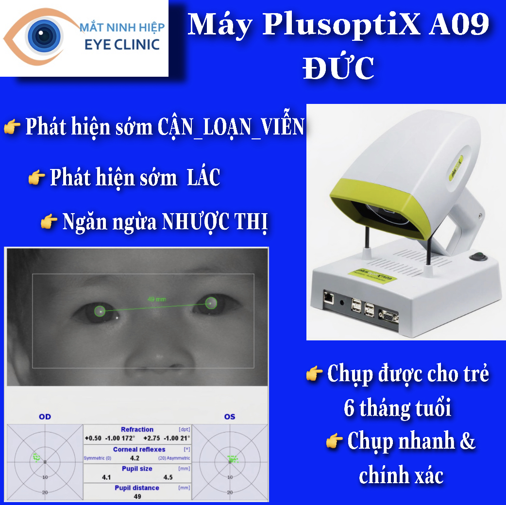 máy chụp khúc xạ tự động plusoptix A09 - Đức